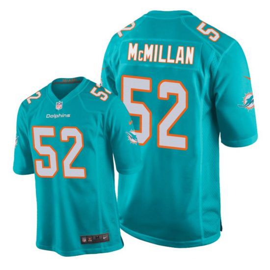 Men Miami Dolphins #52 Raekwon McMillan Nike Green Game Player NFL Jersey->miami dolphins->NFL Jersey